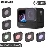 ORBMART Gopro ฮีโร่10 11กรอง CPL UV ND 8 16 32สีแดงเลนส์กรองสำหรับ Gopro ฮีโร่9สีดำ Hero9 Gopro9ไปโปรอุปกรณ์เสริมสำหรับกล้อง