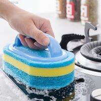 ☎✤ 1pc Handheld Bathtub Scrubber Bathtub Sponge Brush Kitchen Cleaning Brush