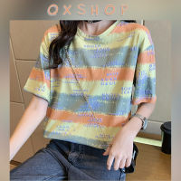 QXshop ❤️‍?สกรีนแน่นจนจึ้ง ตะลึงทั้งซอย ใส่แล้วดูดีเวอร์? ใส่แล้วเห่อตลอดกาล? ต้องลองแล้วไหมละเสื้อยืดลายแถบสีอักษรปังปัง?