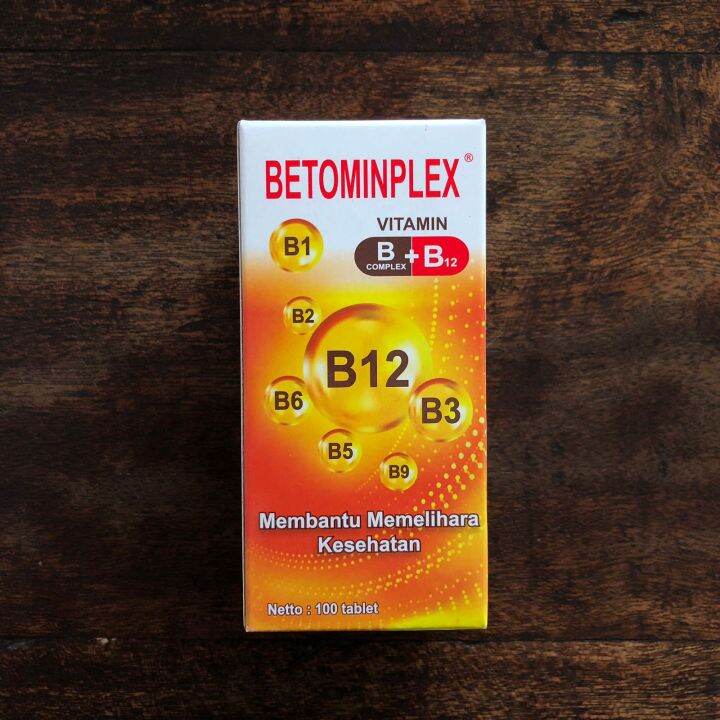 Betominplex Vitamin B Kompleks Dan B12 Isi 100 Tablet | Lazada Indonesia