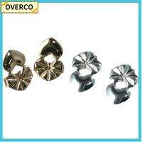 OVERCO 6 Pairs รูปหัวใจ ต่างหูยกกระชับ รูปทรงผีเสื้อ มงกุฎมงกุฎดอกไม้ ปรับได้ปรับได้ อุปกรณ์เสริมเสริม โลหะผสมอัลลอยด์ ต่างหูหลังปลอดภัย สำหรับเครื่องประดับต่างหู