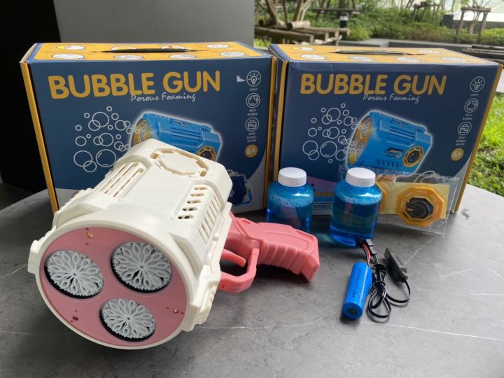 ปืนเป่าฟอง-ปืนยิงฟองสบู่-ปืนเป่าฟองอันใหญ่-เป่าฟองเยอะมาก-bubble-gun-gatling-ของเล่นที่เป่าฟองสบู่-ปืนฟองรุ่นใหม่-ปืนฟองอัตโนมัติ-no-66-4