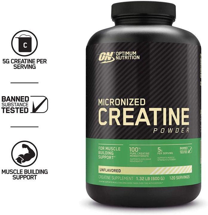 optimum-nutrition-micronized-creatine-powder-unflavored-5-g-perserving-600-g-ไมโครไนซ์-ครีเอทีน-แบบผง