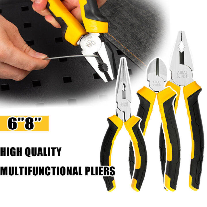 6" 8"STANDARD PLIERS CUTTER Crimper/Cutter Heavy Duty Wire Pliers Diagonal