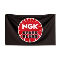 90x150cm NGKs Flag Polyester Printed Racing Car Banner For Decor