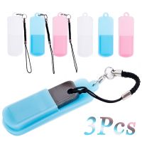 1-3pcs U Dish Case Silicone Storage Case Bag with Lanyard Rope Anti-lost Protective Cover Portable USB Flash Drive Dust Shell