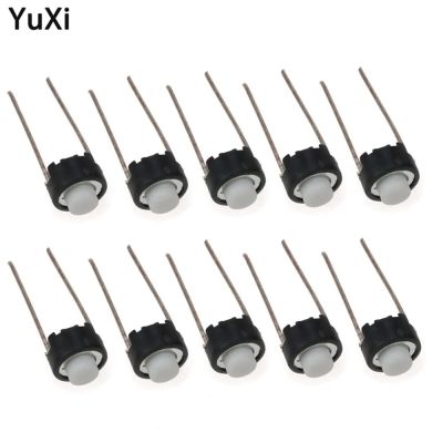 50pcs Vertical Round Micro Switch 6*6*5mm DIP-2 2pin Tactile Tact Push Button Switch 2p Mini Key Switch