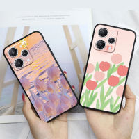 KOSLAM เคสโทรศัพท์มีลายดอกทิวลิปสีน้ำมันสำหรับ Xiaomi Redmi,สำหรับ A2 12 12C A1 Note 12 4G 5G 12G 12 Pro 12 Pro + Note 11 11S 11 Pro 4G 5G Redmi 10 10C 9 9C 9A 9i ปลอกโทรศัพท์มือถือ TPU นิ่มดีไซน์ใหม่ Note 10 10S 10 Pro 9 Pro มีในสต็อก