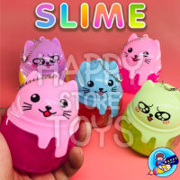 สไลม์ยืดหน้าเเมว สุดน่ารัก งานสวย Slime มีกลิ่นหอมอ่อนๆ ไม่ติดมือ น่ารัก (สุ่มสี)