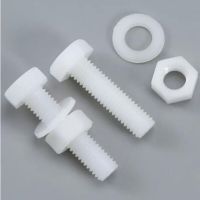 50-5Pcs M3 M4 M5 M6 M8 M10 M12 white Outer Hexagonal Nylon Screws Nuts Gaskets Insulated Plastic Bolts Combination Set PA66 Nails Screws Fasteners