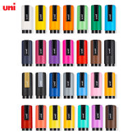 Uni Posca จิตรกรรมเครื่องหมาย28สีชุด PC-5M จุดกลางกระสุนรอบปลายปากกาสีอะคริลิปากกาสำหรับ DIY หัตถกรรมโครงการร็อค