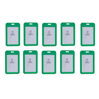 10Pc ID Holder with Neck Lanyard Strap ID Badge Holder Clear Waterproof ID Card Holder with 1 Credit Card Slot