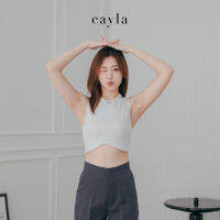 Cayla JT013 เสื้อครอปผ้าร่อง มีซับใน ผ้าร่อง เว้าเป็นรูปหัวใจด้านหน้า มีสไตล์ไม่เหมือนใคร แมทง่ายใส่ได้ทุกโอกาสแน่นอน