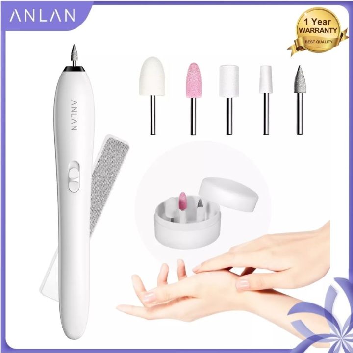 anlan-เครื่องเจียรไฟฟ้า-เครื่องเจียเล็บ-เครื่องขัดเล็บ-อินเทอร์เฟซ-7-in-1-nail-polisher-set-manicure-tool