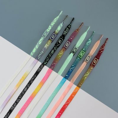 【CW】 4Pcs AF1 Shoelaces Flat Glowing Fluorescent Combination Laces Shoe Decoration Sneaker Shoestrings Air Force Accessories