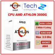 CPU AMD ATHLON 3000G 3.5GHZ, 2 CORES, 4 THREADS , 5MB CACHE, 35W - SOCKET