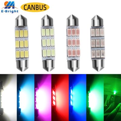 【CW】Canbus 31mm 36mm 39mm 41mm 2PCS 12V 5630 6 9 SMD LED Festoon Bulb Cars Trunk Reading Dome Map Door Light White Red Ice Blue Pink