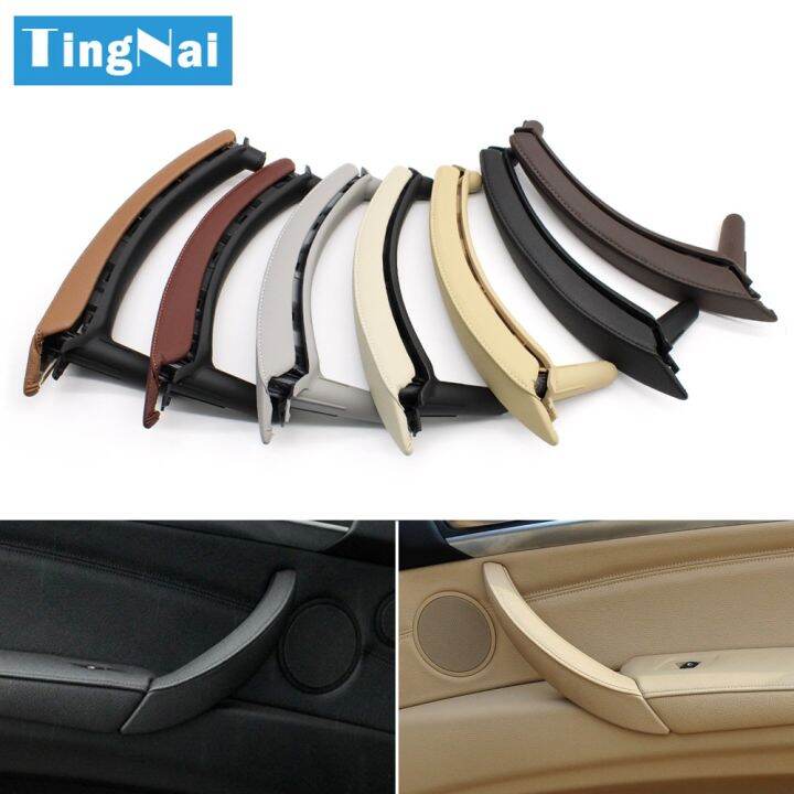 LHD RHD Interior Passenger Doors Pull Handle With Leather Outer Cover