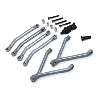 For FMS FCX24 Metal Chassis Links Pull Rods Tie Rods 1/24 RC Crawler Car Upgrades Parts Accessories