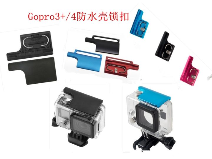 cod-accessories-hero3-4-waterproof-shell-lock-action-camera-aluminum-alloy-buckle