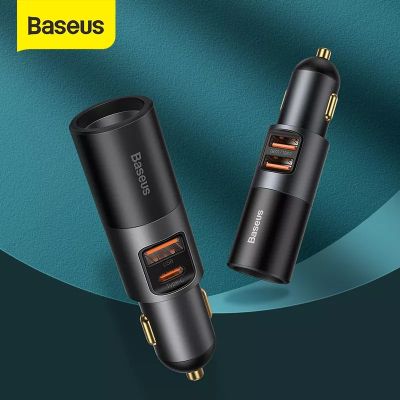 Baseus 120W Car Charge Fast Charger with Lighter Phone charger Work with Car from 12V to 24V For IPhone Samsung