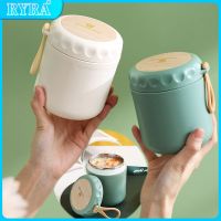 Stainless Steel Lunch Box Drinking Cup With Spoon Insulated Soup Cup Mini Thermal Lunch Box Thermos Food Containers Tableware