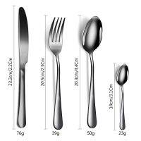 6 People Kitchen Tableware Cutlery Stainless Steel Cutlery Set 24 Piece Fork Spoon Knife Gold Dinnerware Set Golden Dinner Set