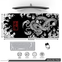 Master of The Devil Japan Gamer Gaming Mousepad Table Pads Accessories Black And White Lines Desk Mat Pad Computer Office Carpet