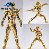 MFQQ KO Gold Ultraman Zero ตุ๊กตาขยับแขนขาได้ Shf Ultraman เครื่องประดับโมเดลตุ๊กตาสำหรับบอยส์แฟนส์