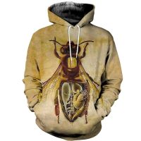 Xzx180305 fashion 3D printed bee Hoodie / Harajuku