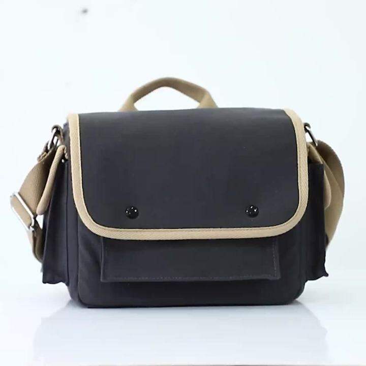 2023 Canvas DSLR Camera Bag Portable Shoulder Bag Mirrorless Camera Bag