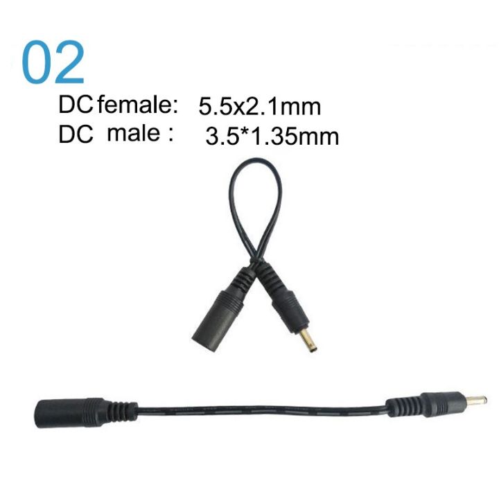 5-5-2-5mm-3-5-1-35mm-4-0-1-7mm-4-8-2-5-0-7-extension-connector-power-cord-5-5x2-1mm-dc-female-power-jack-to-dc-male-plug-cable-wires-leads-adapters