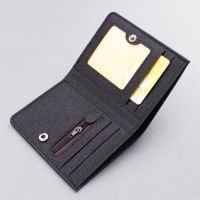 Men Wallet Three Card Slots Credit Card Wallet Money Phonto Position Men Handbag Portable Canvas Cash Holder For Travel