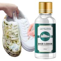 30ml White Shoe Cleaner Multi-Purpose Effective Remove Stains Clean Brightening Whiten Liquid Remove Yellow Edge Cleaning Tools Shoe Care