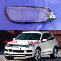 โคมไฟกระจกหน้า2014สำหรับ Volkswagen VW Touareg 2011 2012 2013โคมไฟฝาปิดเลนส์ไฟหน้าด้านหน้าโคมไฟไฟตัดหมอกอัตโนมัติบ้าน