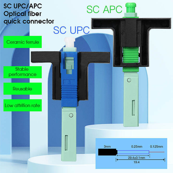 Pcs Comptyco Optical Fiber Quick Connector Ftth Cold Connector Sc Upc