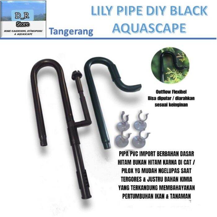 Lily Pipe Skimmer DIY Black Aquascape DR TGR Lily Pipe Only Lazada