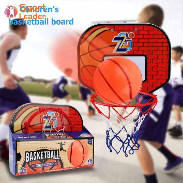 Plastic Basketball Backboard Hoop Set Wall Suction Basketball Board for