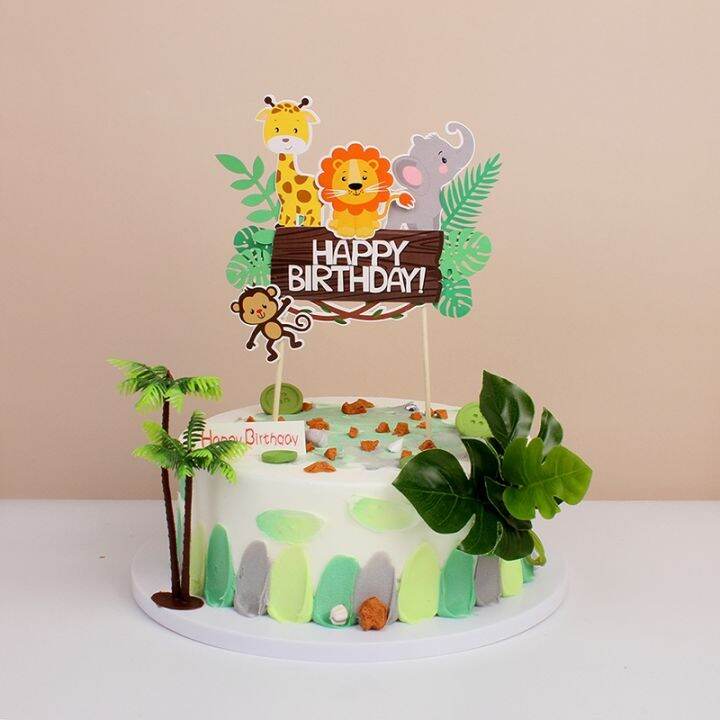 wild-jungle-party-cake-topper-kids-happy-birthday-animal-cake-flag-boy-birthday-party-decoration-children-forest-party-supplies