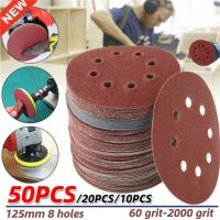 【LZ】┋❏℡  125mm 8 Hole Sanding Discs Hook and Loop Adhesive Sandpaper 40Grit-2000Grit Sanding Paper Sanding Disc Abrasive Polishing Tools