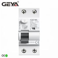 GEYA GYL9 AC RCCB แม่เหล็กไฟฟ้าเหลือเบรกเกอร์ AC ELCB 2 Pole 25A 40A 63A 80A 100A RCD 30Ma 100Ma 300Ma