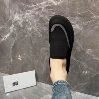 【Ready】? 2023 slip-on new fashion single shoes casual sneakers net shoes low top mens black breathable casual mens shoes