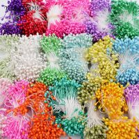 250Pcs/lot Mini Flower Stamen Artificial Pearl Stamen Bud DIY Handmade Wreath Scrapbooking Crafts Fake Flower Wedding Decoration