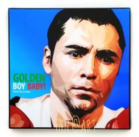 Oscar De La Hoya ออสการ์ เดอ ลา โฮย่า นักมวย Boxing รูปภาพ​ติด​ผนัง​ pop art​ พร้อมกรอบและที่แขวน กรอบรูป​​ นักกีฬา ของขวัญ​​ แต่งบ้าน