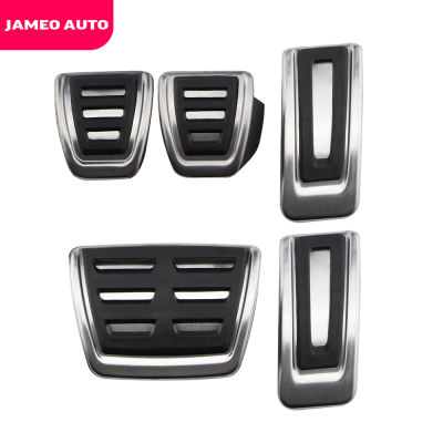 Jameo Auto for Volkswagen VW Golf 7 MK7 8 7.5 MK7.5 GTI 2012 - 2021 Stainless Steel Gas Brake Dead Rest Pedal Protection Cover