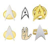 【hot】☃✣☞  Broche de para festa Halloween Command Badge Star Costume Trek Acessório Ciência Engenharia Medicina Starship Pins Adereços