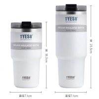 แก้วน้ำเก็บความเย็น Vacuum Insulated Tumbler Tyeso แก้วเก็บความเย็น ขนาด 20/30 ออนซ์ แก้วน้ำเก็บอุณหภูมิ แก้วน้ำพร้อมหลอด แก้วสแตนเลสของแท้ แก้วน้ำในรถ แก้วเยติ แก้วเก็บความเย็นของแท้ แก้วเก็บเย็น แก้วสูญญากาศ แก้วสแตนเลสของแท้ ปลอดภัย แก้วน้ำพิเศษ