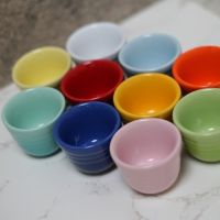 ฝรั่งเศส Le Creuset ถ้วยหินถ้วยไข่ถ้วยแก้ว Multicolor ถ้วยเซรามิกมินิยิงแก้วถ้วยชาขนาดเล็กแก้วน้ำขนาดเล็ก