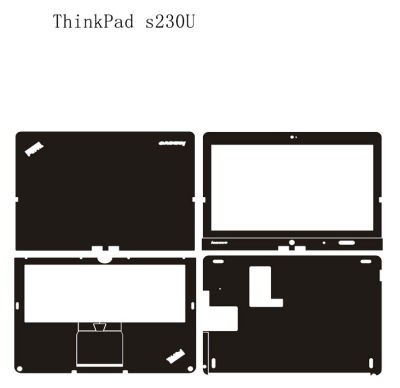 KH แล็ปท็อปสีดำเคลือบจระเข้งูหนังสติ๊กเกอร์ผิวปกป้องกันยามสำหรับ T Hink P AD บิด S230U 12.5"