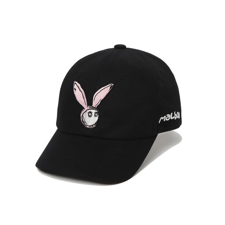 เกาหลี-malbon-หมวกกอล์ฟ-ปักลายกระต่าย